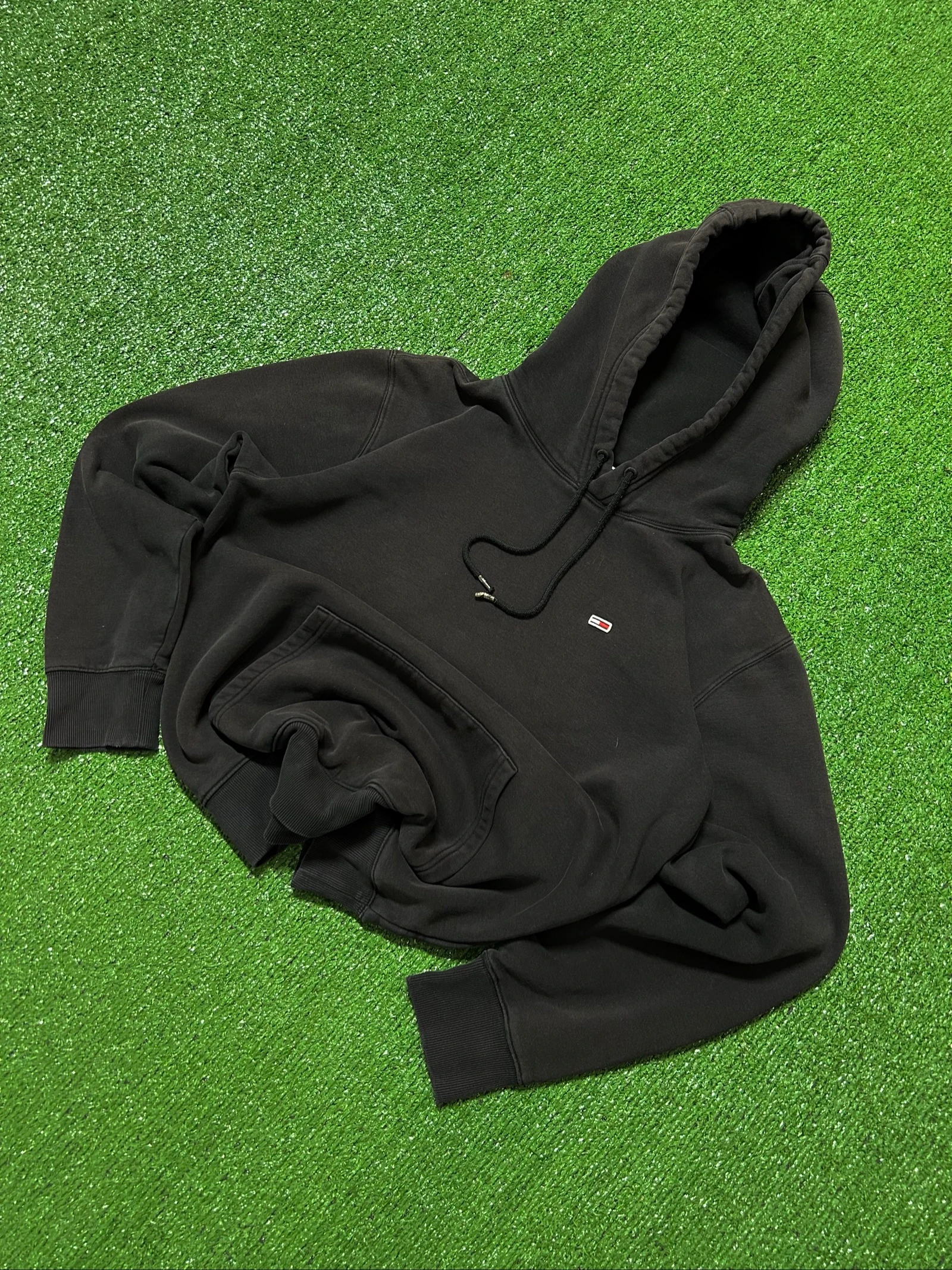 Tommy Hilfiger 00s vintage hoodie baggy big logo – photo 2